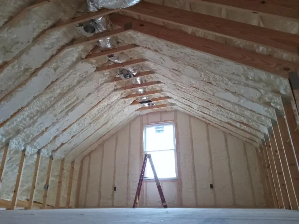 Spray foam roofing application for Crawl Space Insulation project in Lincolnia